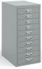 Bisley Multi Drawers with 10 Drawers - Silver