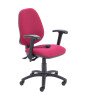 TC Calypso Ergo Chair With Folding Arms - Claret