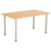 TC One Fraction Plus Rectangular Meeting Table - 1400 x 800mm - Beech