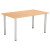 TC One Fraction Plus Rectangular Meeting Table - 1400 x 800mm