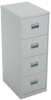 TC Talos 4 Drawer Steel Filing Cabinet - Grey