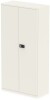 Dynamic Qube Stationery 1850mm 2-Door Cupboard with Shelves - Chalk White