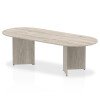 Dynamic Impulse Arrowhead Leg Boardroom Table 2400 x 1000mm - Grey Oak