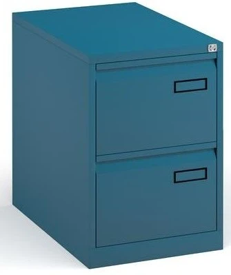 Bisley Public Sector Contract 2 Drawer Steel Filing Cabinet - Colour - Blue