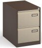 Bisley Public Sector Contract 2 Drawer Steel Filing Cabinet 711mm - Coffee & Cream