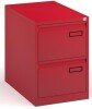 Bisley Public Sector Contract 2 Drawer Steel Filing Cabinet - Colour - Red