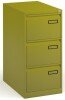 Bisley Public Sector Contract 3 Drawer Steel Filing Cabinet - Colour - Green
