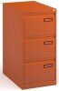 Bisley Public Sector Contract 3 Drawer Steel Filing Cabinet - Colour - Orange