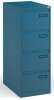 Bisley Public Sector Contract 4 Drawer Steel Filing Cabinet1321mm - Colour - Blue