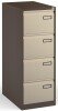 Bisley Public Sector Contract 4 Drawer Steel Filing Cabinet 1321mm - Coffee & Cream
