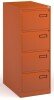Bisley Public Sector Contract 4 Drawer Steel Filing Cabinet1321mm - Colour - Orange