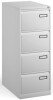 Bisley Public Sector Contract 4 Drawer Steel Filing Cabinet 1321mm - White