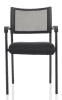 Dynamic Brunswick Visitor Chair Black Frame with Arms