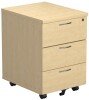 TC Mobile Pedestal 3 Drawers - Maple (8-10 Week lead time)