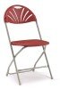 Principal 2000 Comfort Lightweight Folding Chair (Pack of 8) - Burgundy