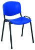 TC Club Canteen Black Frame Chair Without Arms - Blue