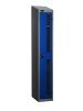 Probe Single Compartment Vision Panel Nest of Two Lockers - 1780 x 610 x 305mm - Blue (Similar to RAL 5019)