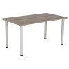 TC One Fraction Plus Rectangular Meeting Table - 1400 x 800mm - Grey Oak