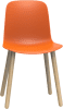 Origin FLUX 4 Leg Wood Classroom Chair - Signal Orange