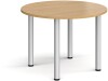 Dams Circular Radial Leg Meeting Table 1000mm