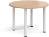 Dams Circular Radial Leg Meeting Table 1000mm