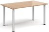 Dams Rectangular Table with Radial Leg 1400 x 800mm