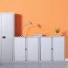 Bisley Systems Storage Low Tambour Cupboard 1000mm High - Colour - White