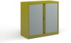 Bisley Systems Storage Low Tambour Cupboard 1000mm High - Colour - Green