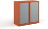 Bisley Systems Storage Low Tambour Cupboard 1000mm High - Colour - Orange