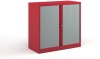 Bisley Systems Storage Low Tambour Cupboard 1000mm High - Colour - Red