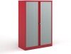 Bisley Systems Storage Medium Tambour Cupboard 1570mm - Colour - Red