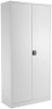 TC Talos Metal Cupboard with 4 Shelves - 1950mm High - White