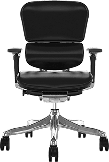 Comfort Ergohuman 2010 Genuine Leather - Black - Office Furniture