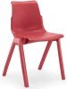 Hille Ergostak All-plastic Chair - Age 14 - Red