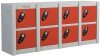 Probe MiniBox 8 Multi Door Stackable Lockers - 415 x 900 x 230mm - Red (Similar to BS 04 E53)