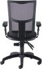 TC Calypso II Mesh Chair With Adjustable Arms - Black