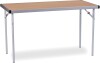 Spaceright Fast Fold Rectangular Table - 610 x 1525mm - Oak
