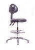 Chilli Polyurethane Chrome Draughtsman Chair