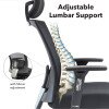 Dams Gemini Task Chair with Adjustable Arms and Headrest