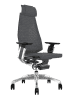 Comfort Genidia Mesh Chair with Headrest - Grey (12 Weeks)