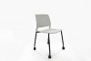 KI Grafton 4 Leg Chair - Castors - Cool Grey