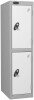 Probe Low Single Two Door Steel Lockers - 1210 x 305 x 460mm - White (RAL 9016)