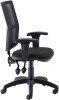 TC Calypso II Mesh Chair With Adjustable Arms - Black