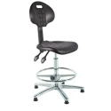 Chilli Polyurethane Chrome Draughtsman Chair