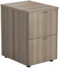 TC 2 Drawer Filing Cabinet - Grey Oak
