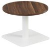 TC One Contract Low Table 600mm Diameter - Dark Walnut (8-10 Week lead time)