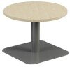 TC One Contract Low Table 600mm Diameter - Grey Oak