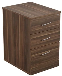 TC Executive Regent 3 Drawer Under Desk Pedestal - 435 x 570mm - Dark Walnut (8-10 Week lead time)