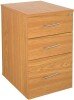 TC Executive Regent 3 Drawer Under Desk Pedestal - 435 x 570mm - Nova Oak