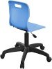 Titan Swivel Junior Chair with Black Base - (6-11 Years) 355-420mm Seat Height - Sky Blue